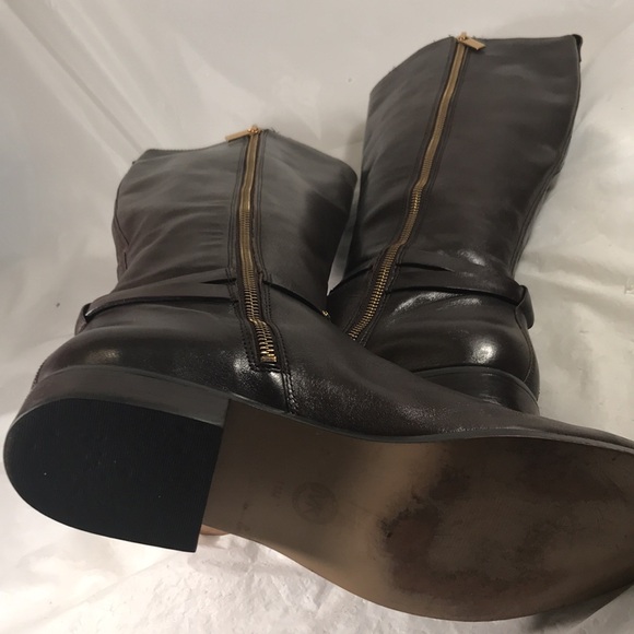 Michael Kors Arley Brown Riding Knee High Equestrian Style Chic Women’s Boots - Picture 10 of 10